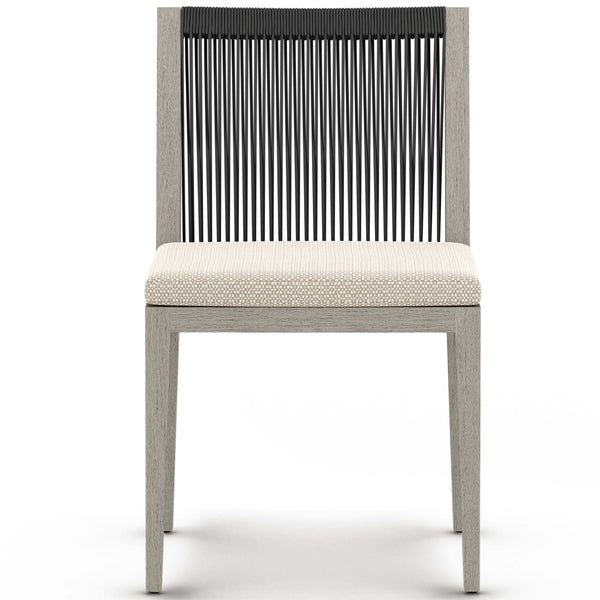 Home Fashion Sherwood Outdoor Dining Chair Faye Sand/Weathered Grey Set Of 2 By Four Hands