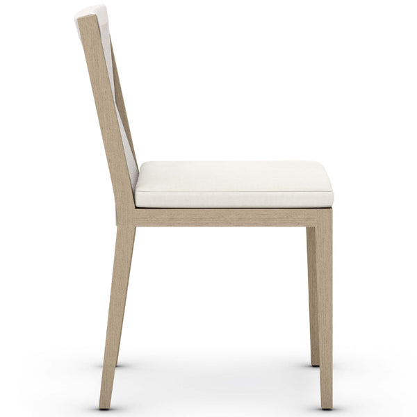 Home Fashion Sherwood Outdoor Dining Chair Nattural Ivory/Washed Brown Set Of 2 By Four Hands