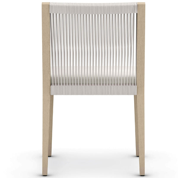 Home Fashion Sherwood Outdoor Dining Chair Nattural Ivory/Washed Brown Set Of 2 By Four Hands
