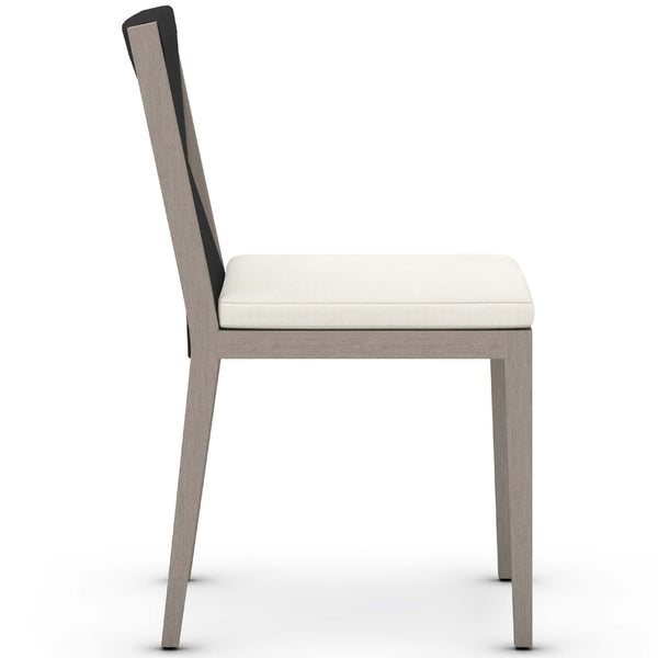 Home Fashion Sherwood Outdoor Dining Chair Natural Ivory/Weathered Grey Set Of 2 By Four Hands