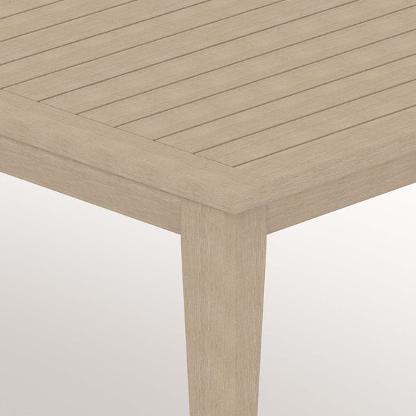 Home Fashion Sherwood Outdoor Rectangle Dining Table Washed Brown By Four Hands