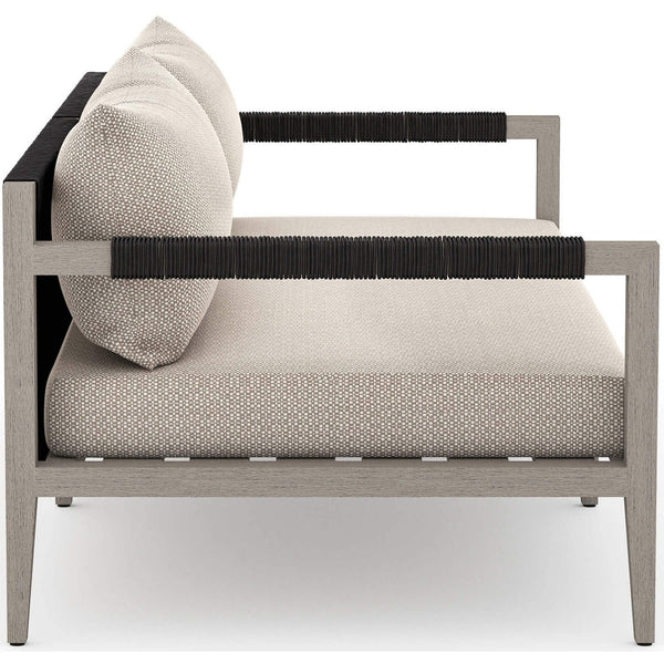 Home Fashion Sherwood Outdoor Sofa Faye Sand/Weathered Grey By Four Hands