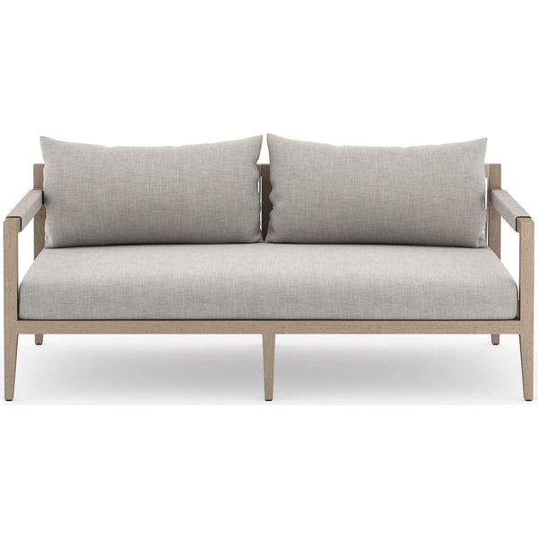 home fashion Sherwood Outdoor Sofa Stone Grey/Washed Brown by Four Hands