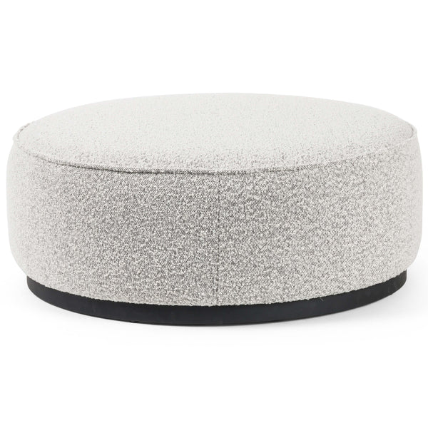 Home Fashion Sinclair Large Round Ottoman Knoll Domino By Four Hands