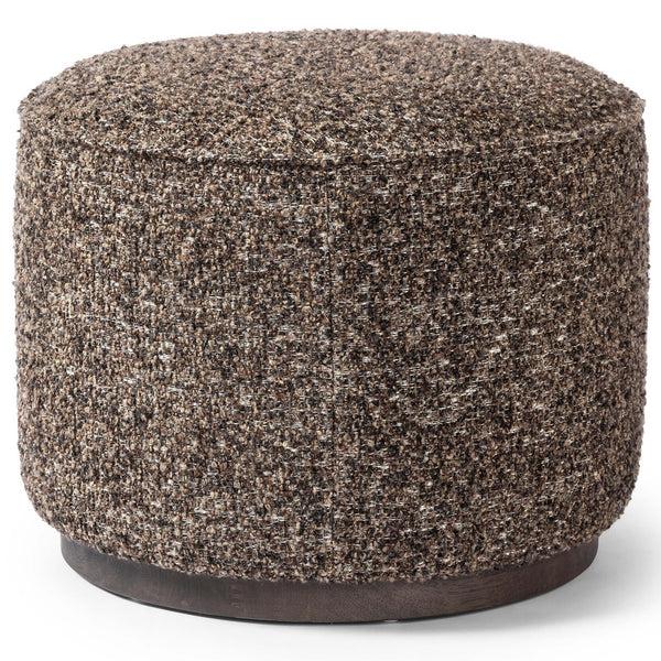 home fashion Sinclair Round Ottoman Ivan Graphite by Four Hands