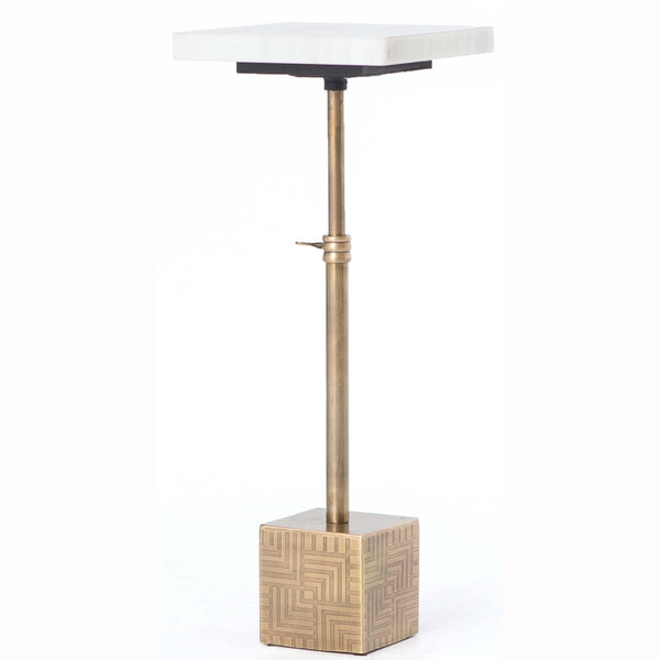 home fashion Sirius Adjustable Accent Table Brass by Four Hands