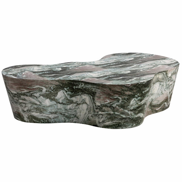 home fashion Slab Coffee Table Faux Grey/Blush Marble