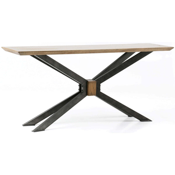 home fashion Spider Console Table Bright Brass Clad by Four Hands