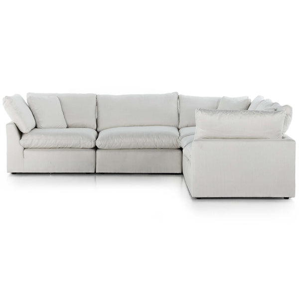 Home Fashion Stevie 5 Piece Sectional Anders Ivory By Four Hands