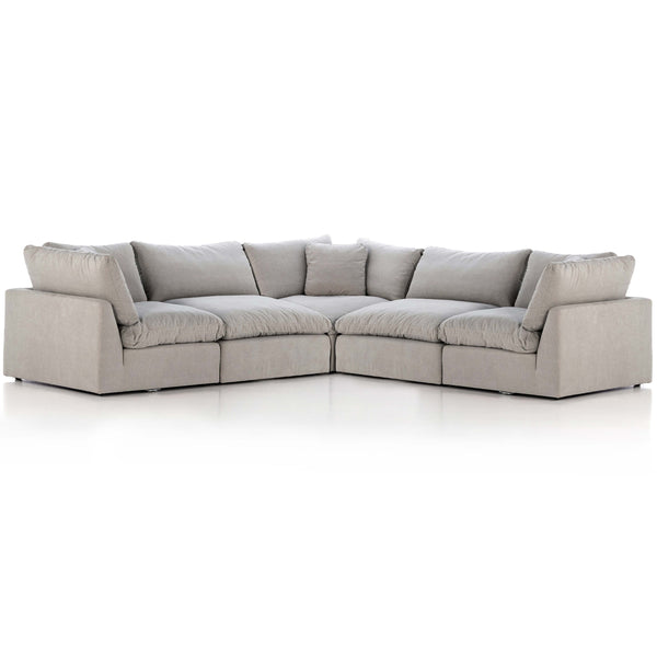 home fashion Stevie 5 Piece Sectional Destin Flannel by Four Hands