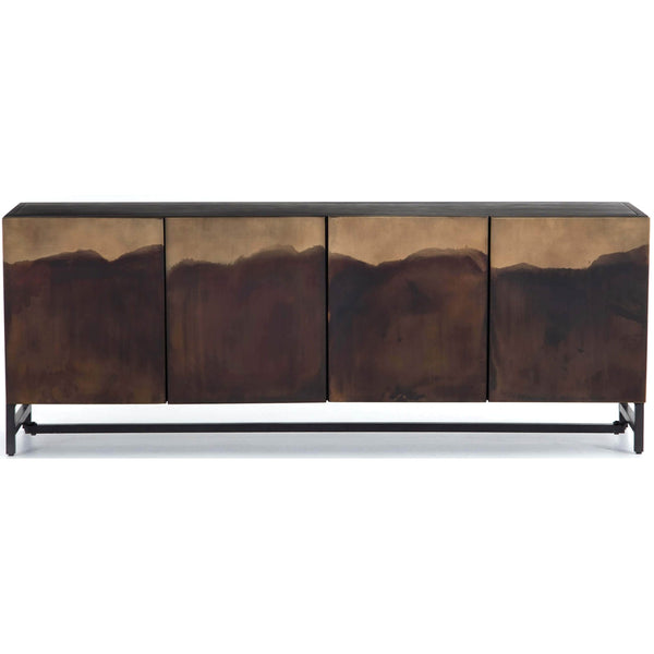 Home Fashion Stormy Media Console Aged Brown By Four Hands