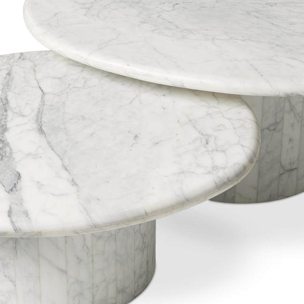 Home Fashion Stuart Nesting Coffee Tables White By Four Hands