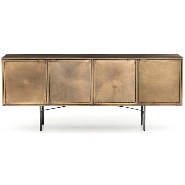 Home Fashion Sunburst Sideboard Aged Brass By Four Hands
