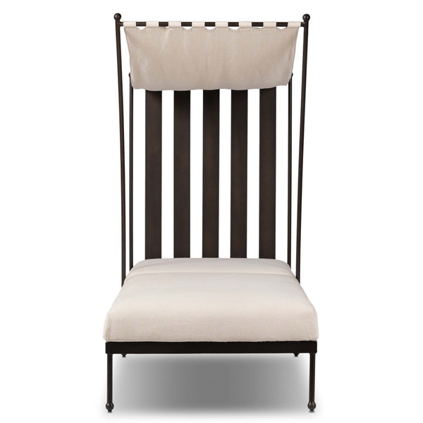 Home Fashion Tally Adjustable Outdoor Chaise Bombay Flax By Four Hands