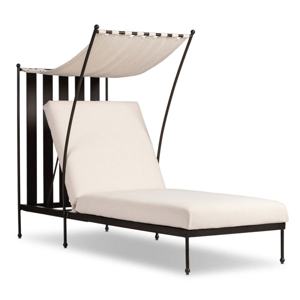 home fashion Tally Adjustable Outdoor Chaise Bombay Flax by Four Hands