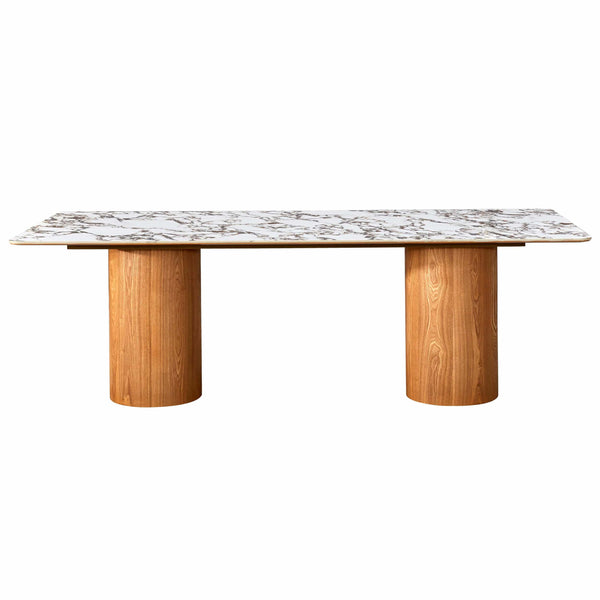 Home Fashion Tamara Rectangular Dining Table Marble Ceramic
