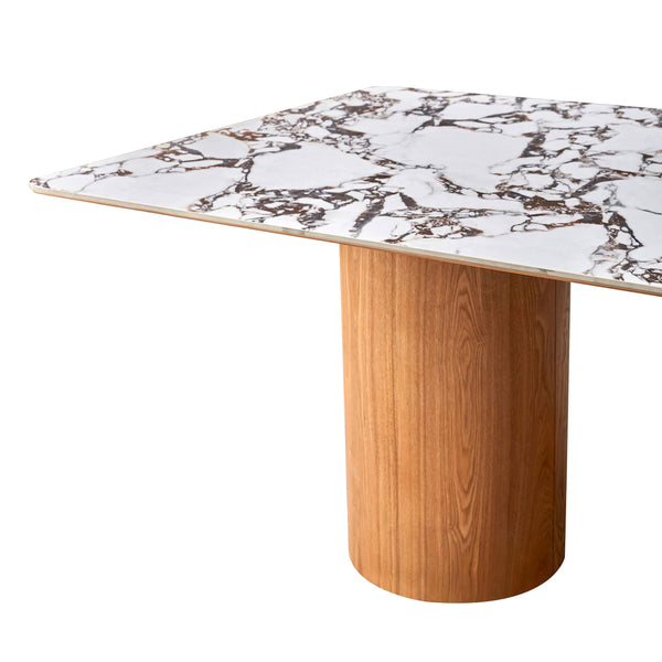 Home Fashion Tamara Rectangular Dining Table Marble Ceramic