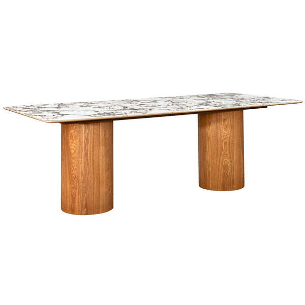 home fashion Tamara Rectangular Dining Table Marble Ceramic