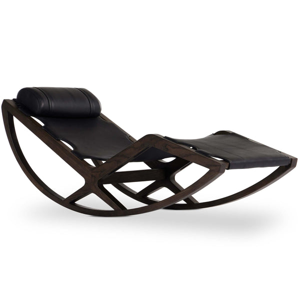 home fashion Tarelton Leather Chaise Carson Black by Four Hands