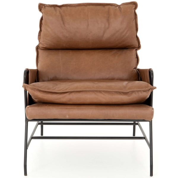 Home Fashion Taryn Leather Chair Chaps Saddle By Four Hands