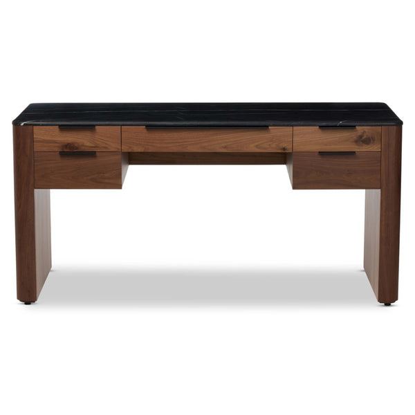 Home Fashion Tatum Desk Walnut Natural By Four Hands