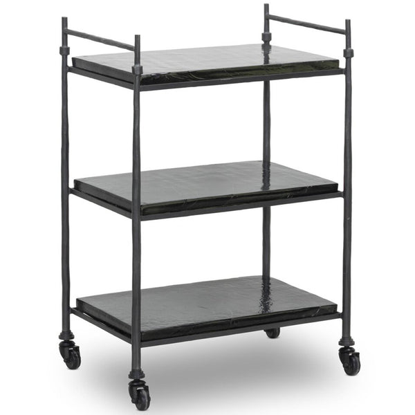 home fashion Teagan Bar Cart Gunmetal by Four Hands