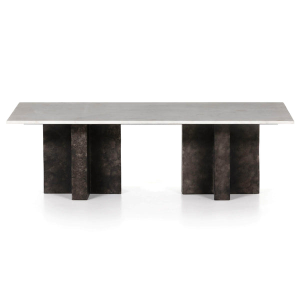 Home Fashion Terrell Coffee Table Raw Black By Four Hands