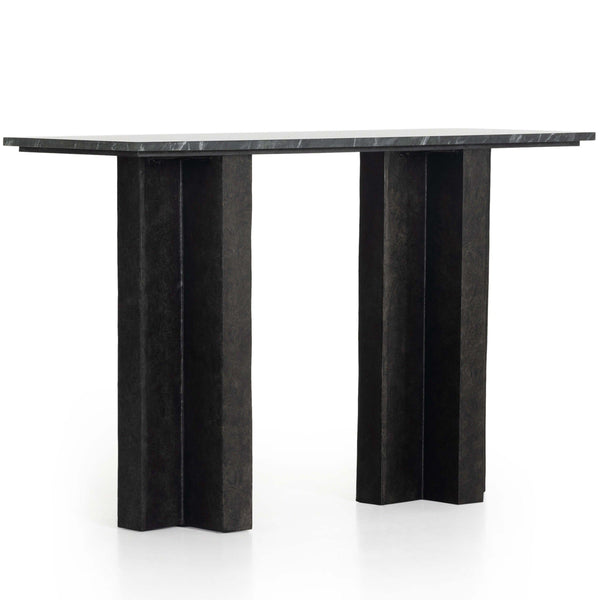 home fashion Terrell Console Table Black Marble by Four Hands