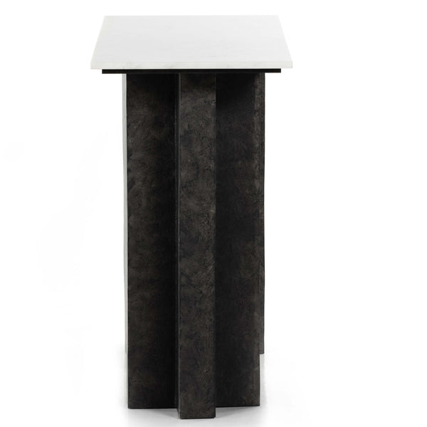 Home Fashion Terrell Console Table Raw Black By Four Hands