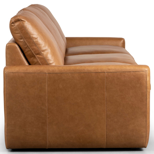 Home Fashion Tillery 3 Piece Power Recliner Leather Sectional Sonoma Butterscotch By Four Hands