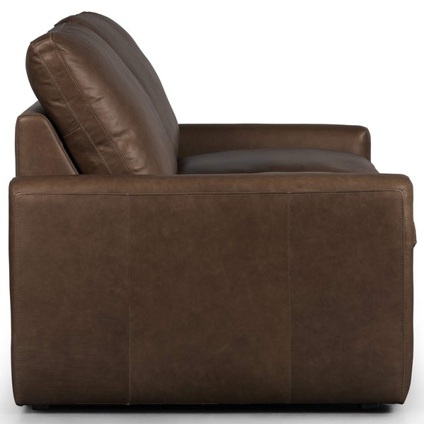 Home Fashion Tillery Leather Power Recliner 2-Piece Sectional Sonoma Coco By Four Hands
