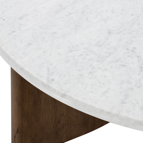 Home Fashion Toli Coffee Table Italian White/Rustic Fawn By Four Hands