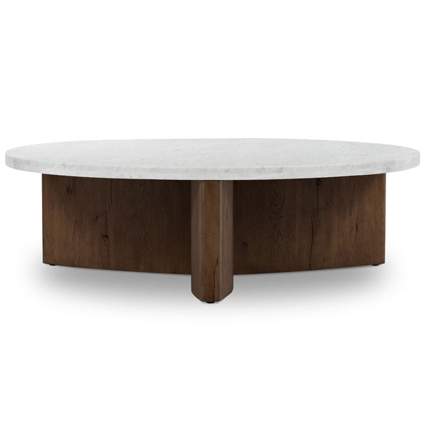 home fashion Toli Coffee Table Italian White/Rustic Fawn by Four Hands