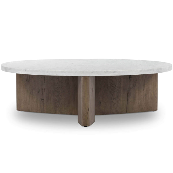 home fashion Toli Coffee Table Italian White/Rustic Grey by Four Hands