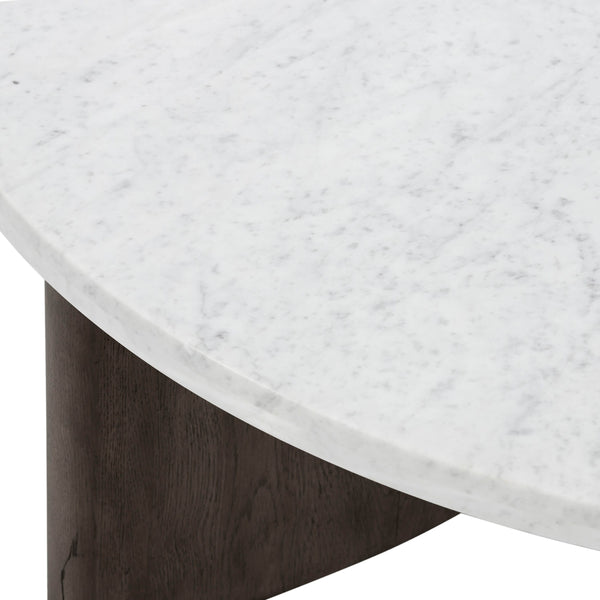 Home Fashion Toli Coffee Table Italian White/Smoked Black By Four Hands