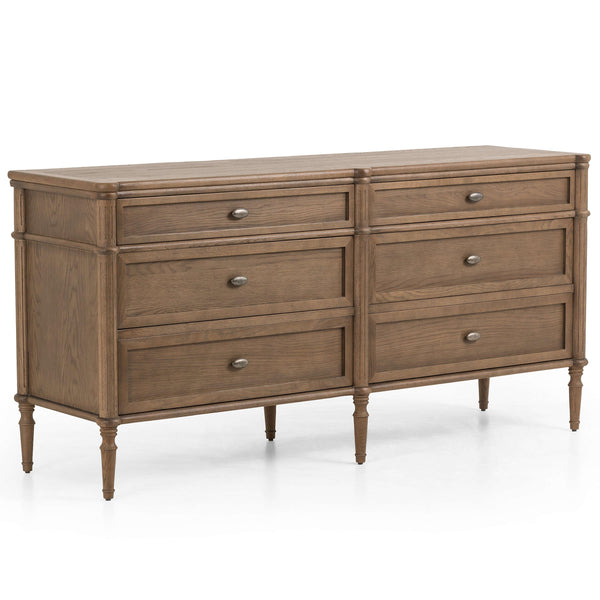 home fashion Toulouse 6 Drawer Dresser Toasted Oak by Four Hands