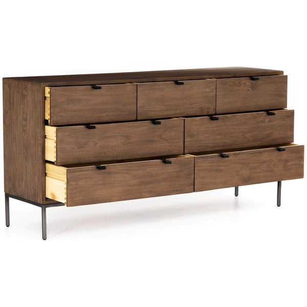 Home Fashion Trey 7 Drawer Dresser Auburn By Four Hands