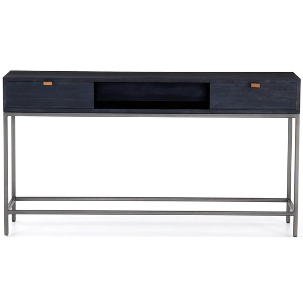 Home Fashion Trey Console Table Black Wash By Four Hands