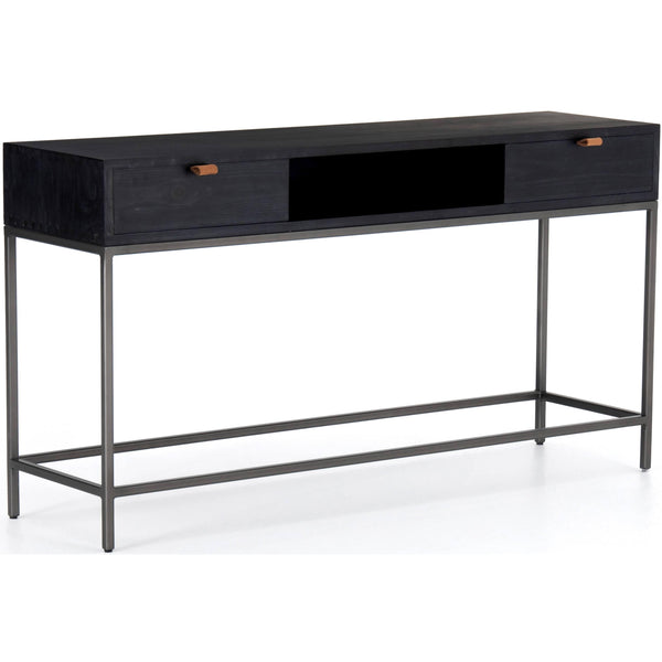 home fashion Trey Console Table Black Wash by Four Hands