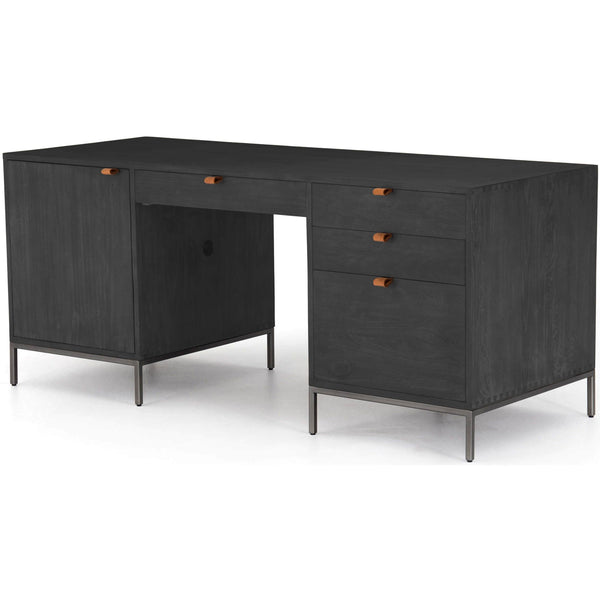 home fashion Trey Executive Desk Black Wash by Four Hands