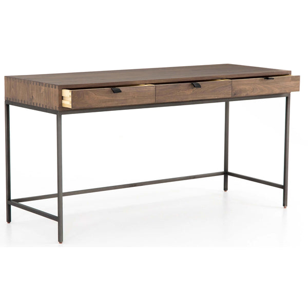 Home Fashion Trey Modular Writing Desk Auburn Poplar By Four Hands