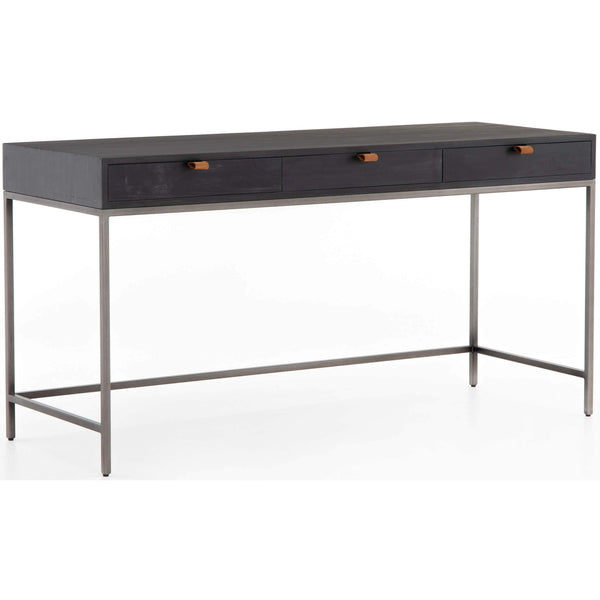 home fashion Trey Modular Writing Desk Black Poplar by Four Hands