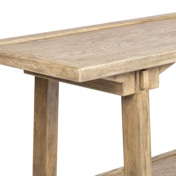 Home Fashion Trinity Console Table Distressed Light Oak By Four Hands