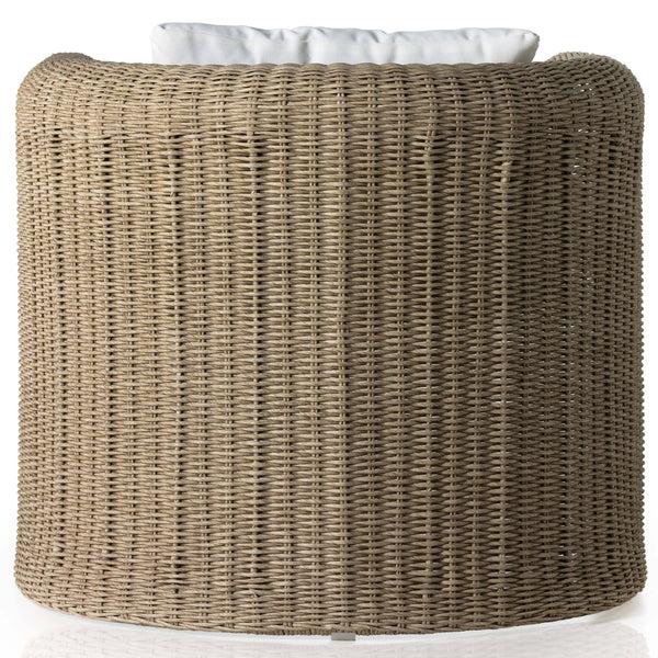 Home Fashion Tucson Woven Outdoor Chair Vintage White By Four Hands