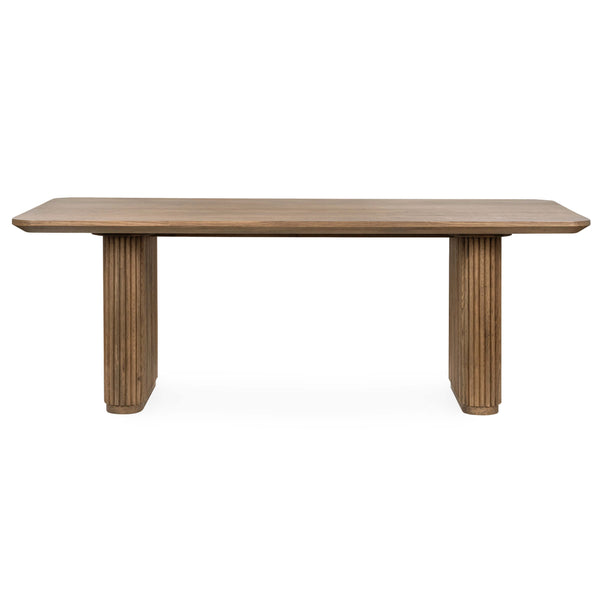 Home Fashion Vander Rectangular Dining Table Tawny Brown