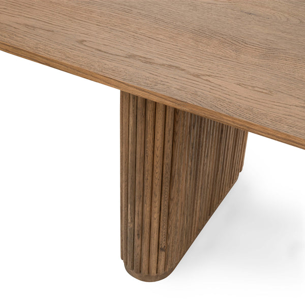 Home Fashion Vander Rectangular Dining Table Tawny Brown