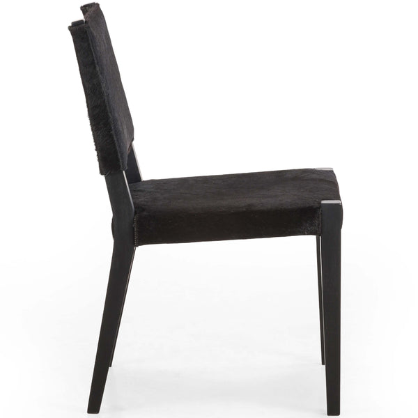 Home Fashion Villa Leather Dining Chair Black Hair On Hide Set Of 2 By Four Hands