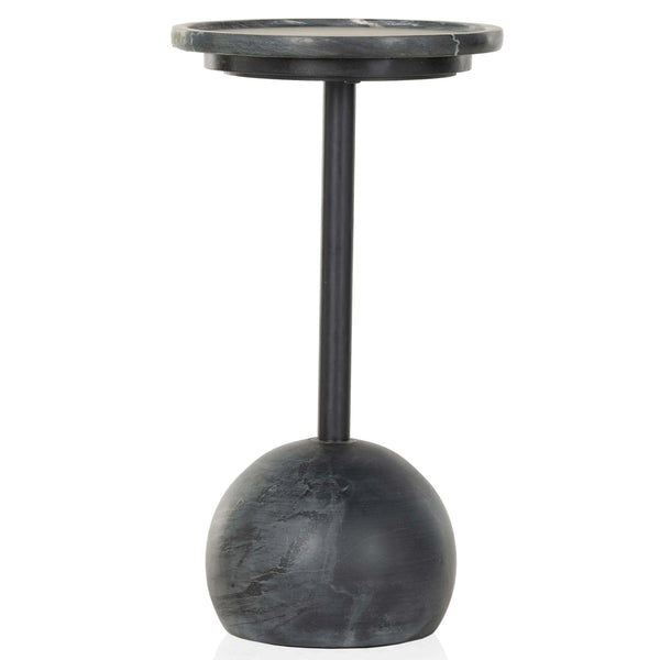 home fashion Viola Accent Table Black Marble by Four Hands