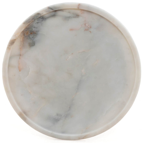 Home Fashion Viola Accent Table Polished White Marble By Four Hands