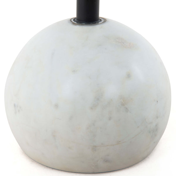 Home Fashion Viola Accent Table Polished White Marble By Four Hands